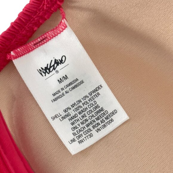 Mossimo Womens Halter Tie Bikini Top SZ M - Padded Push-Up Adjustable Back Strap - Picture 3 of 9